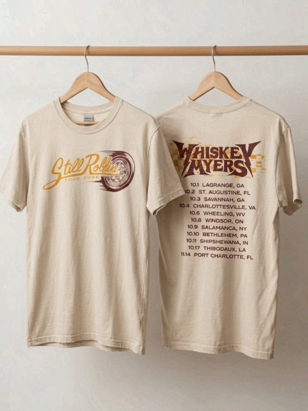 Whiskey Myers T Shirt Still Rollin Tour 2026 Concert Reprint